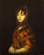 Francisco Jose de Goya Senora Sabasa Garcaa. oil painting on canvas